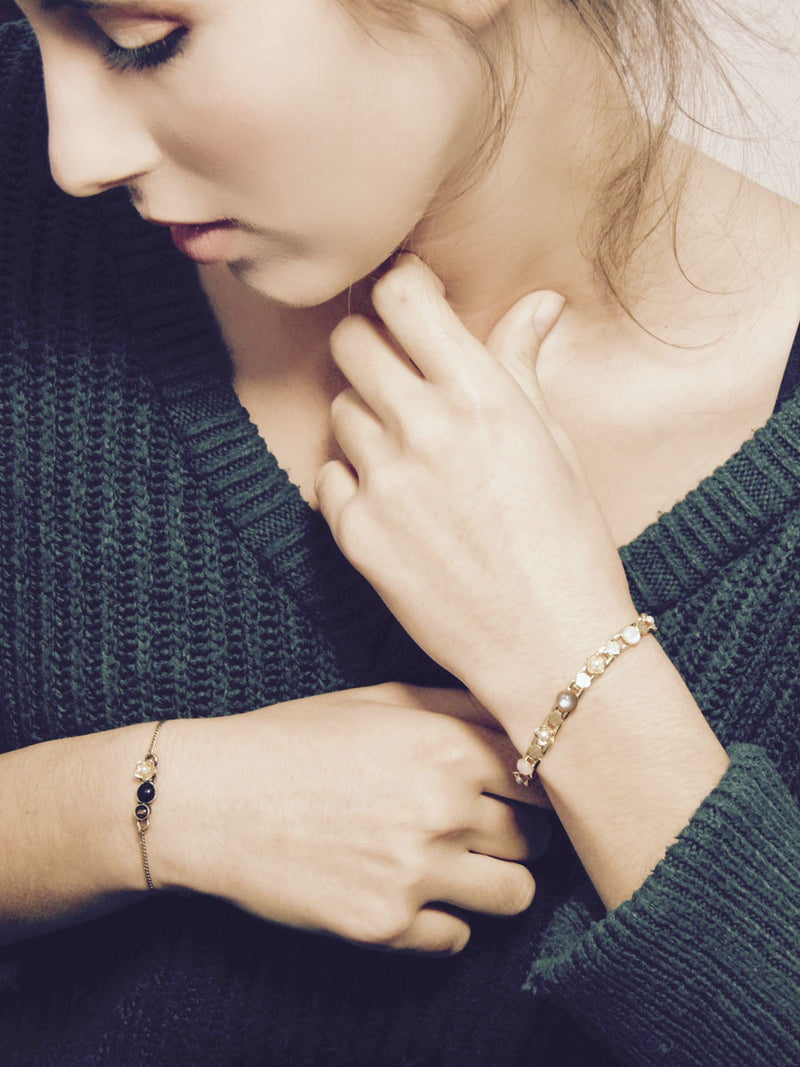 Bracelet gourmette flora
