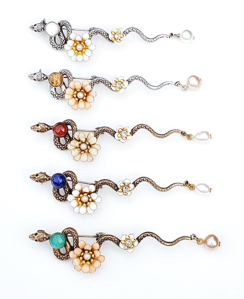 Broche serpent